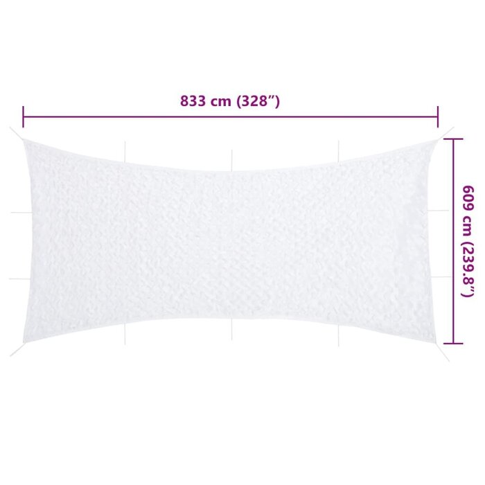 Vidaxl Filet de camouflage blanc 833 x 609 cm - Jusqu'à -34% sur le prix