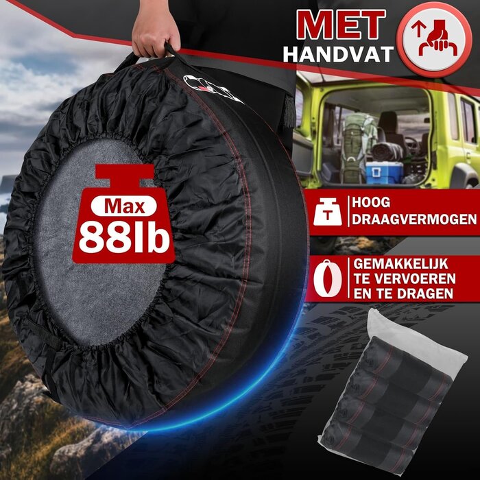 Set de 4 housses de pneu 18-22 pouces - Jusqu'à -33% sur l'outlet