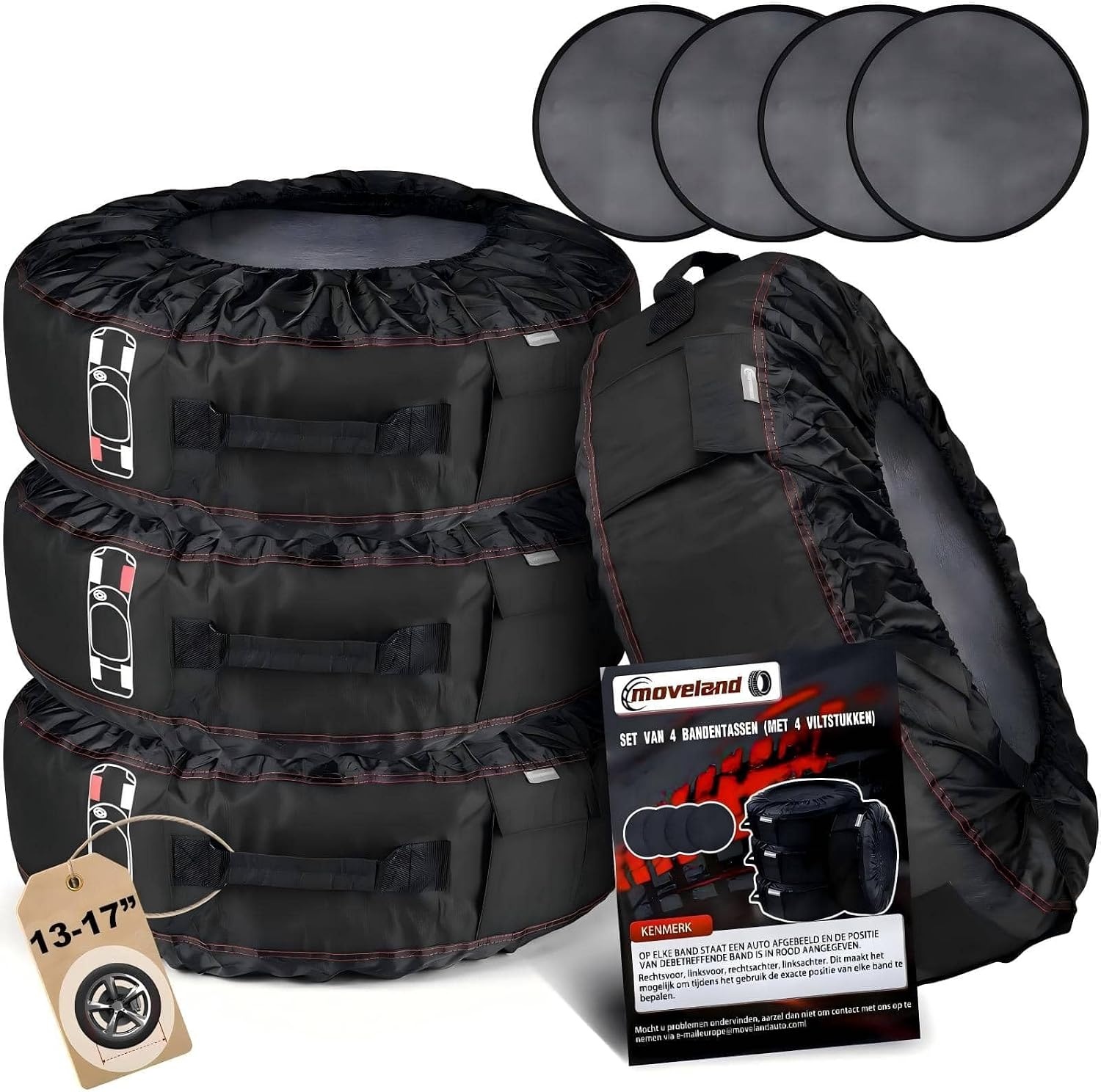 Set de 4 housses de pneu 18-22 pouces - Jusqu'à -33% sur l'outlet