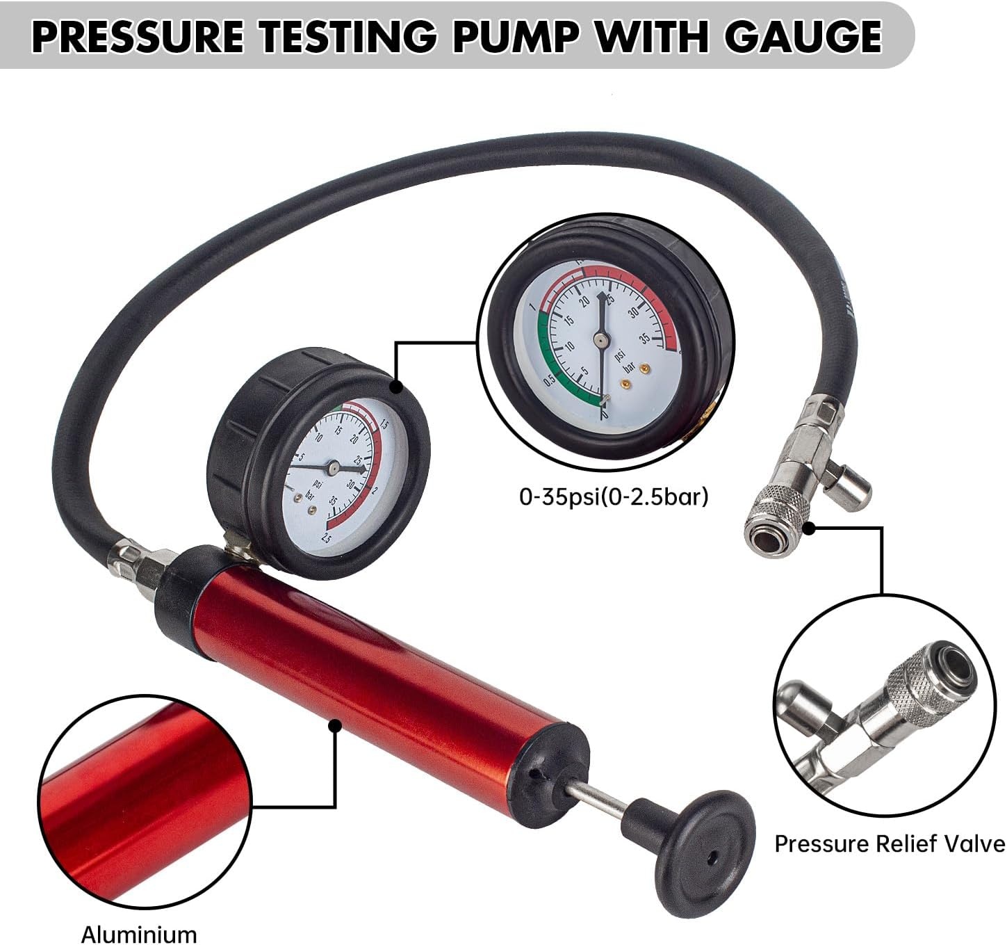 Kit testeur de pression radiateur 28 pièces - Jusqu'à 34% de remise