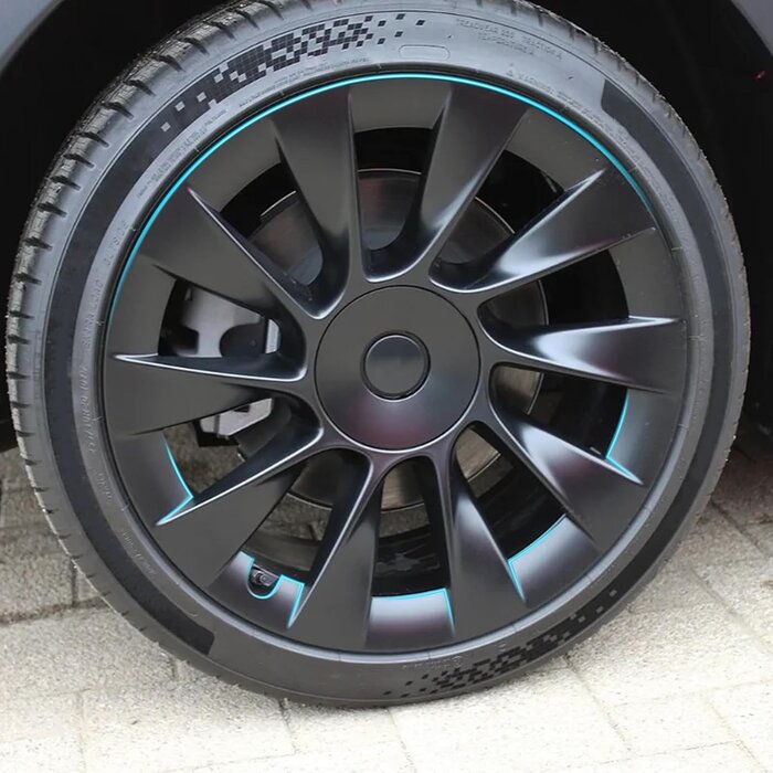 Protections de jantes 20" pour Tesla Model Y - ABS Noir - Jusqu'à -34%