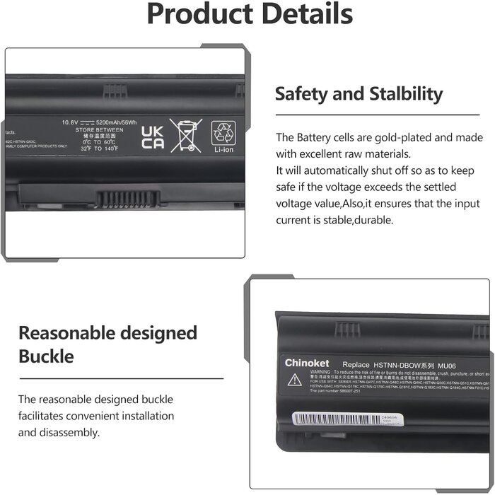 Batterie PC Portable Compatible HP MU06 MU09 - Jusqu'à -31% de remise