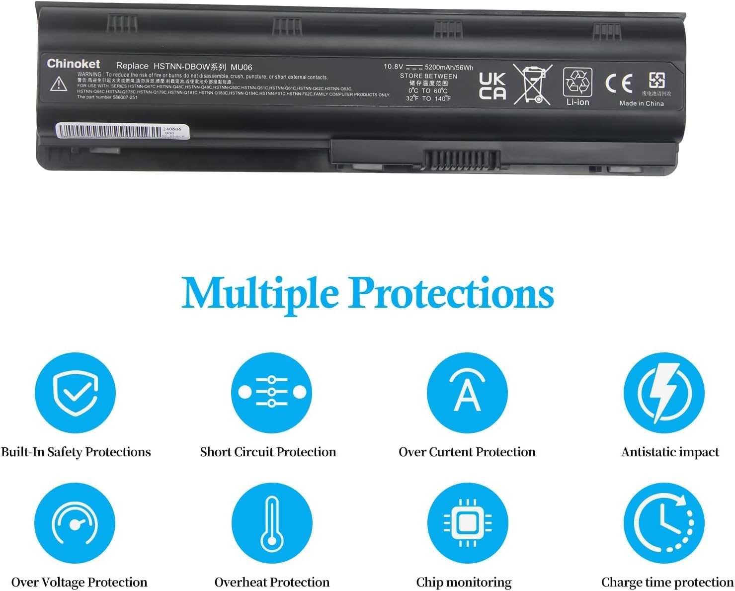 Batterie PC Portable Compatible HP MU06 MU09 - Jusqu'à -31% de remise