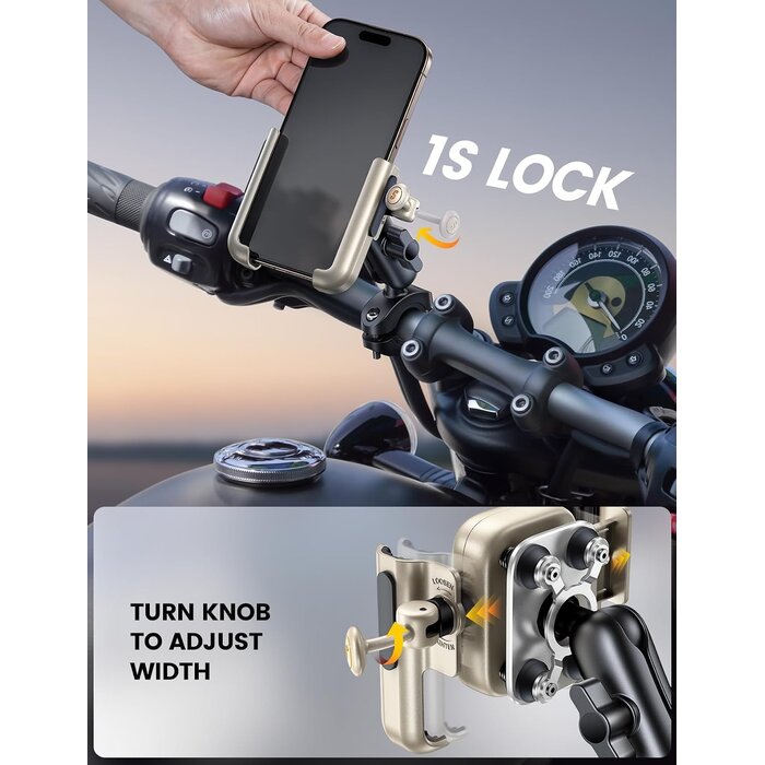 Support Smartphone Moto/Vélo Robuste Doré - Jusqu'à 34% de remise
