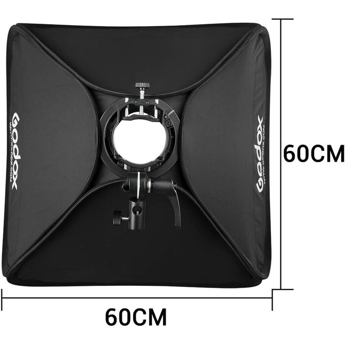 Softbox pliable 60x60cm avec support S2 - Jusqu'à 33% de réduction