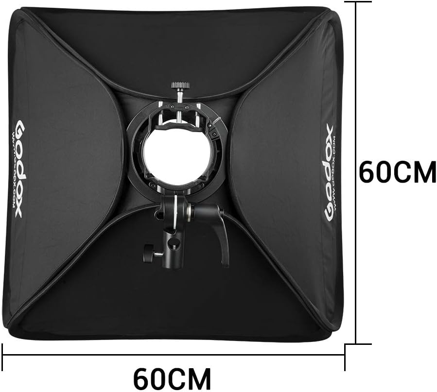 Softbox pliable 60x60cm avec support S2 - Jusqu'à 33% de réduction