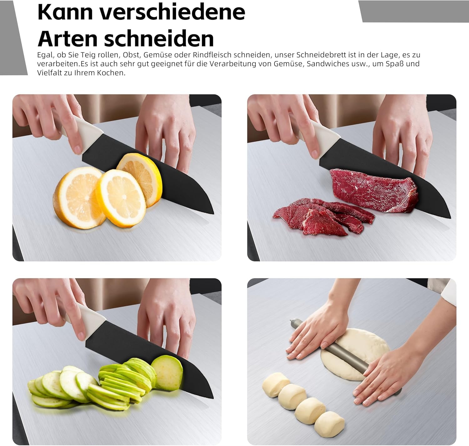 Planche à découper en titane 2 mm - Ultra-hygiénique - Jusqu'à -33%