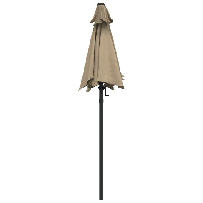 Vidaxl Parasol de jardin inclinable taupe 200 cm - Jusqu'à -33% sur l'outlet