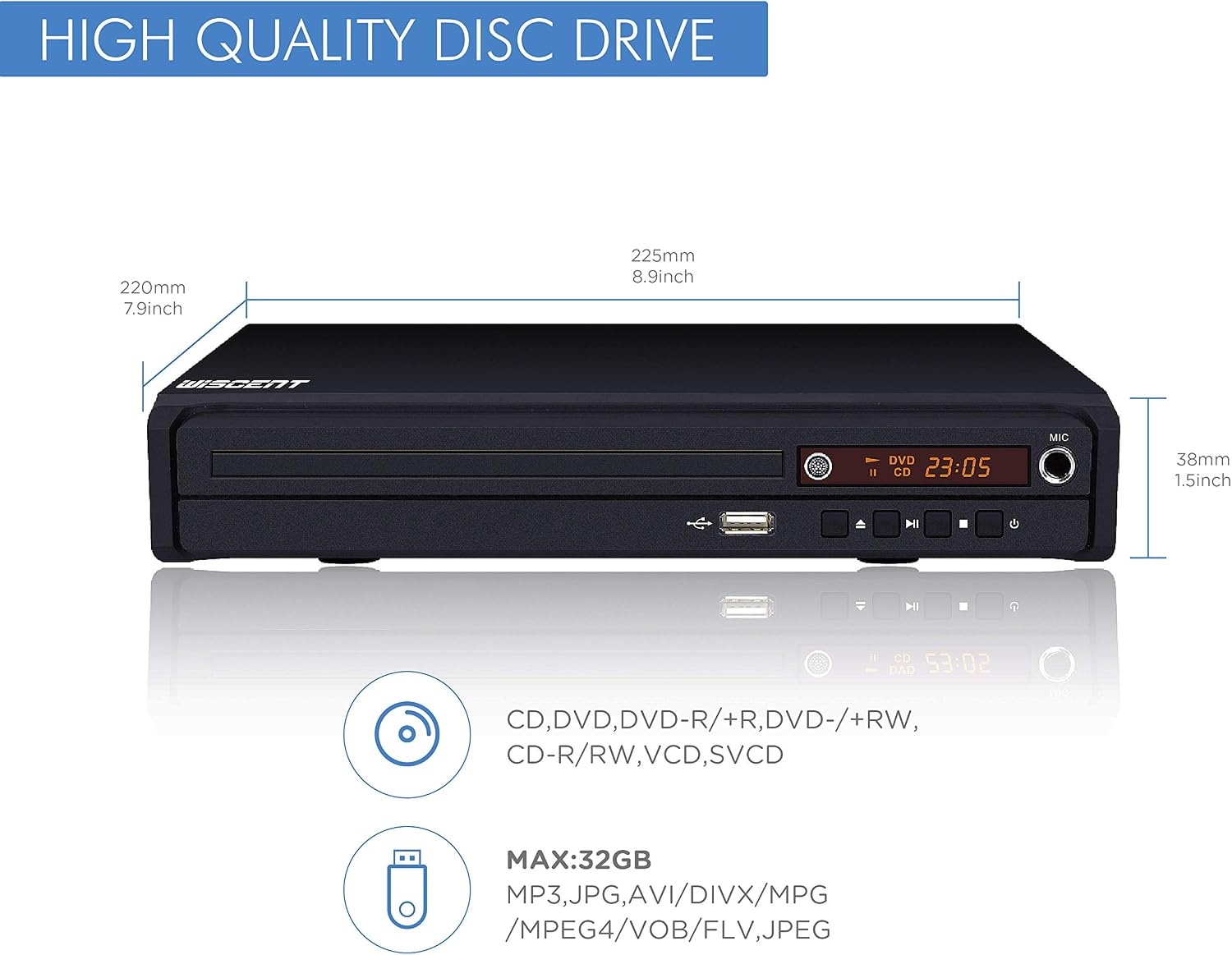 Lecteur DVD Compact HDMI Multirégion - Jusqu'à -33% sur l'outlet