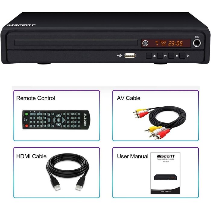 Lecteur DVD Compact HDMI Multirégion - Jusqu'à -33% sur l'outlet