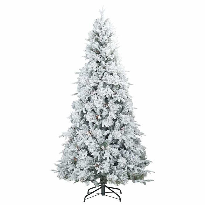 Vidaxl Sapin de Noël artificiel blanc 210cm - Jusqu'à 80% de remise