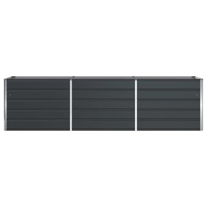 Vidaxl Jardinière XXL en acier galvanisé anthracite 480 cm - Jusqu'à -34%