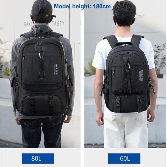 Sac à dos voyage extensible 60-80L - Jusqu'à -32% sur notre sélection outlet