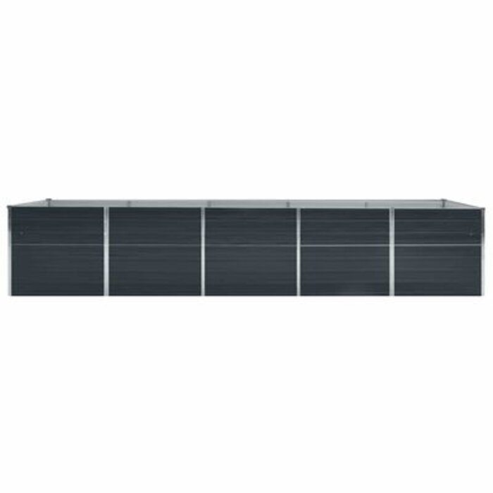 Bac à plantes surélevé acier galvanisé 400x80x45cm - Jusqu'à 34% de remise