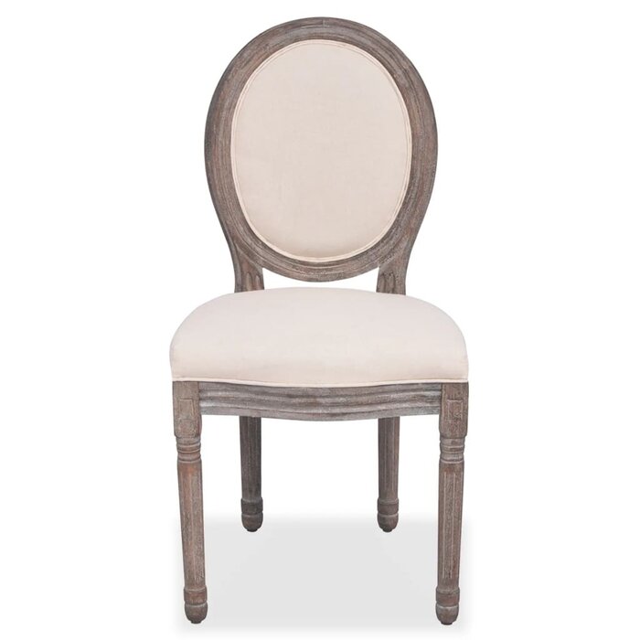 Lot de 4 chaises salle à manger tissu crème - Jusqu'à -35%