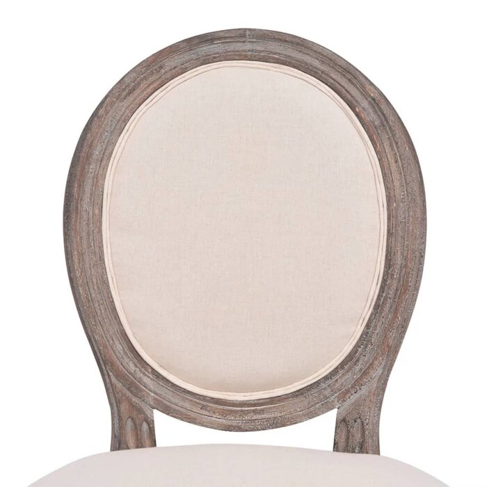 Lot de 4 chaises salle à manger tissu crème - Jusqu'à -35%