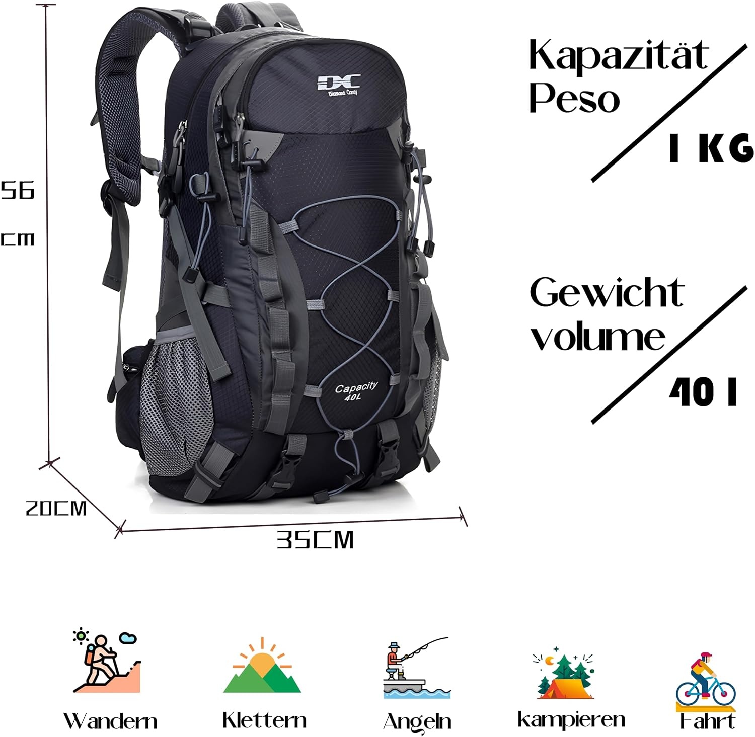 Sac à dos randonnée 40L imperméable - Jusqu'à 33% de réduction