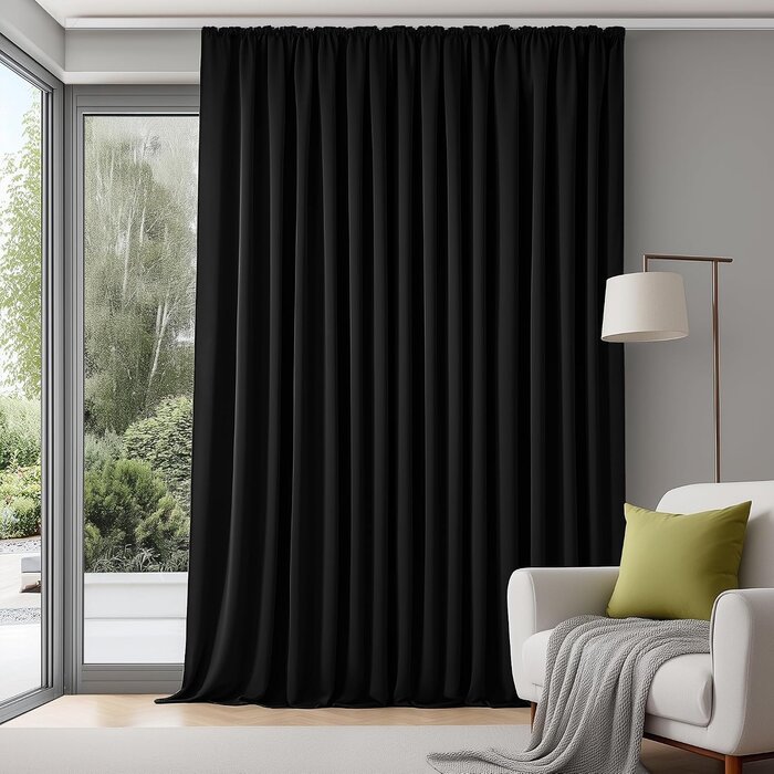 Rideau Occultant Isolant Beige 280x245cm - Jusqu'à -27% sur le prix neuf