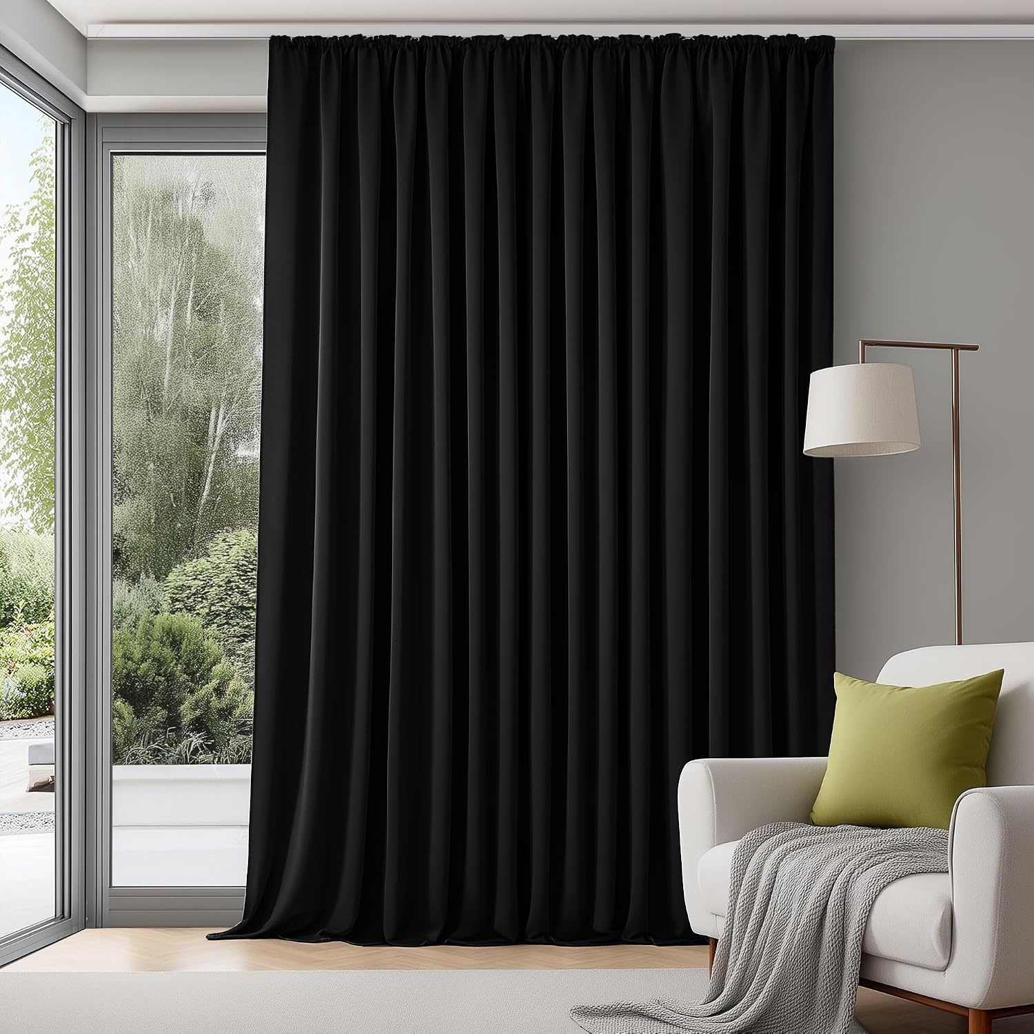 Rideau Occultant Isolant Beige 280x245cm - Jusqu'à -27% sur le prix neuf