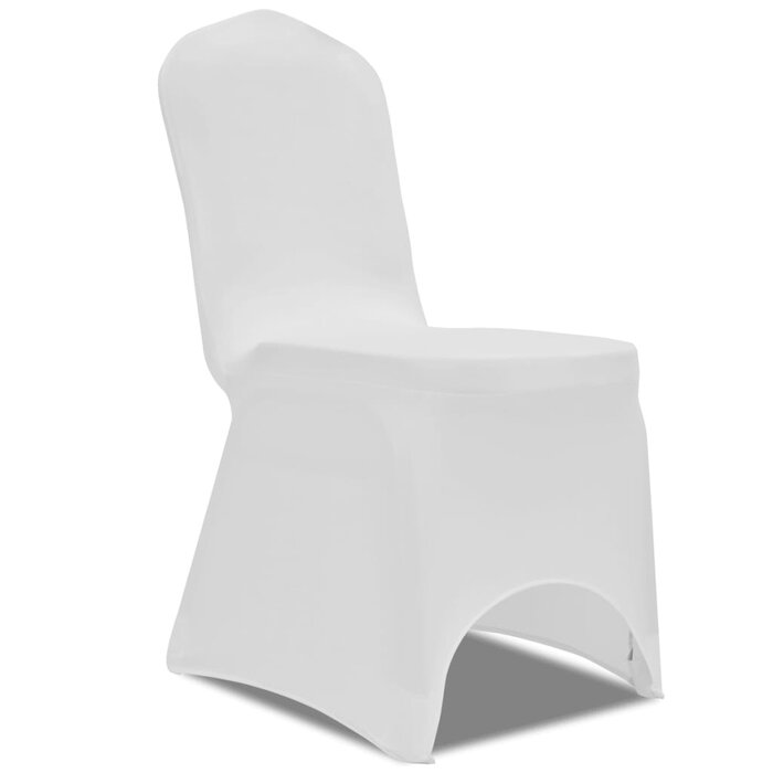 Vidaxl Lot de 6 housses de chaise extensibles blanches - Jusqu'à 65% de réduction