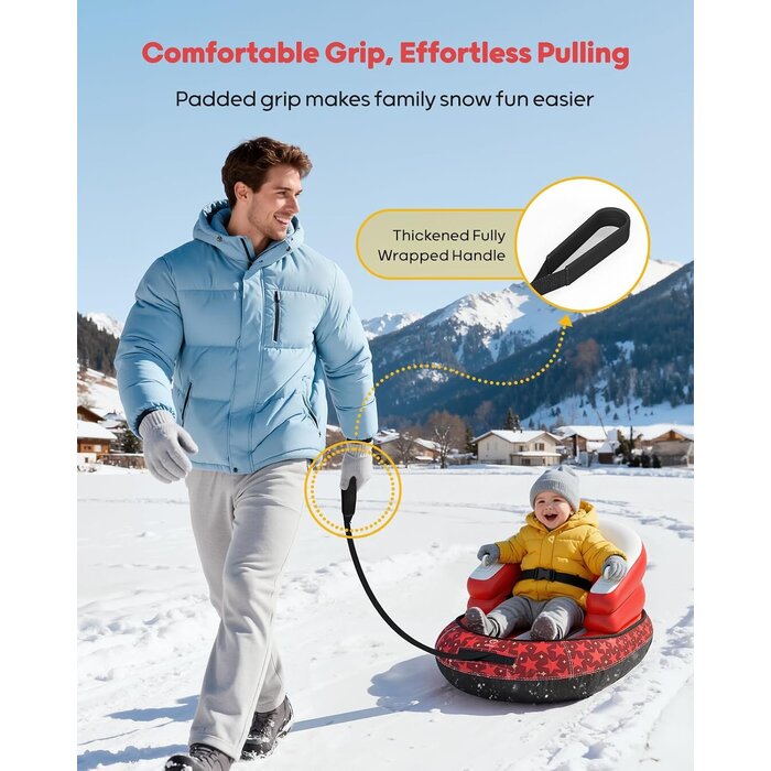 Luge gonflable enfant - Rouge - Jusqu'à 32% de remise