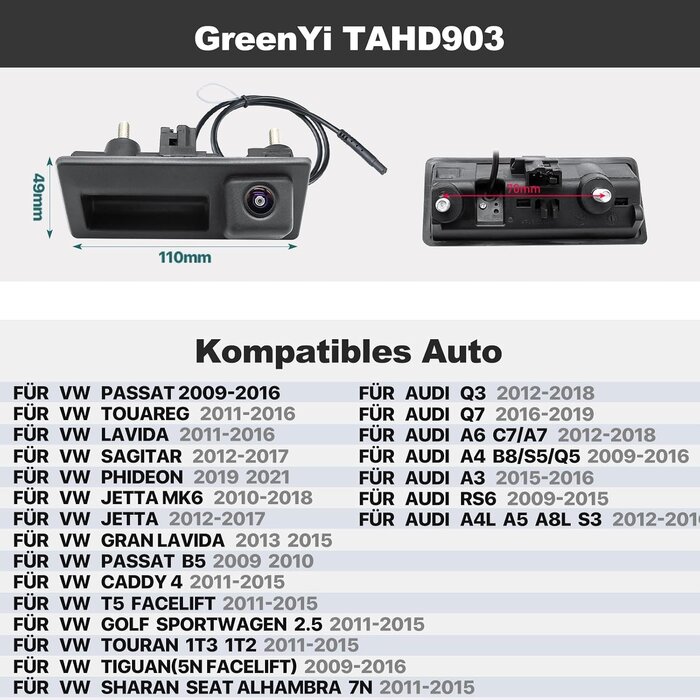 Caméra de recul dynamique Full HD 1080p - Jusqu'à -33% sur l'outlet