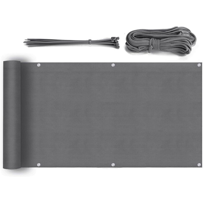 Brise-vue balcon taupe 90x600cm - Protection UV - Jusqu'à 32% de remise