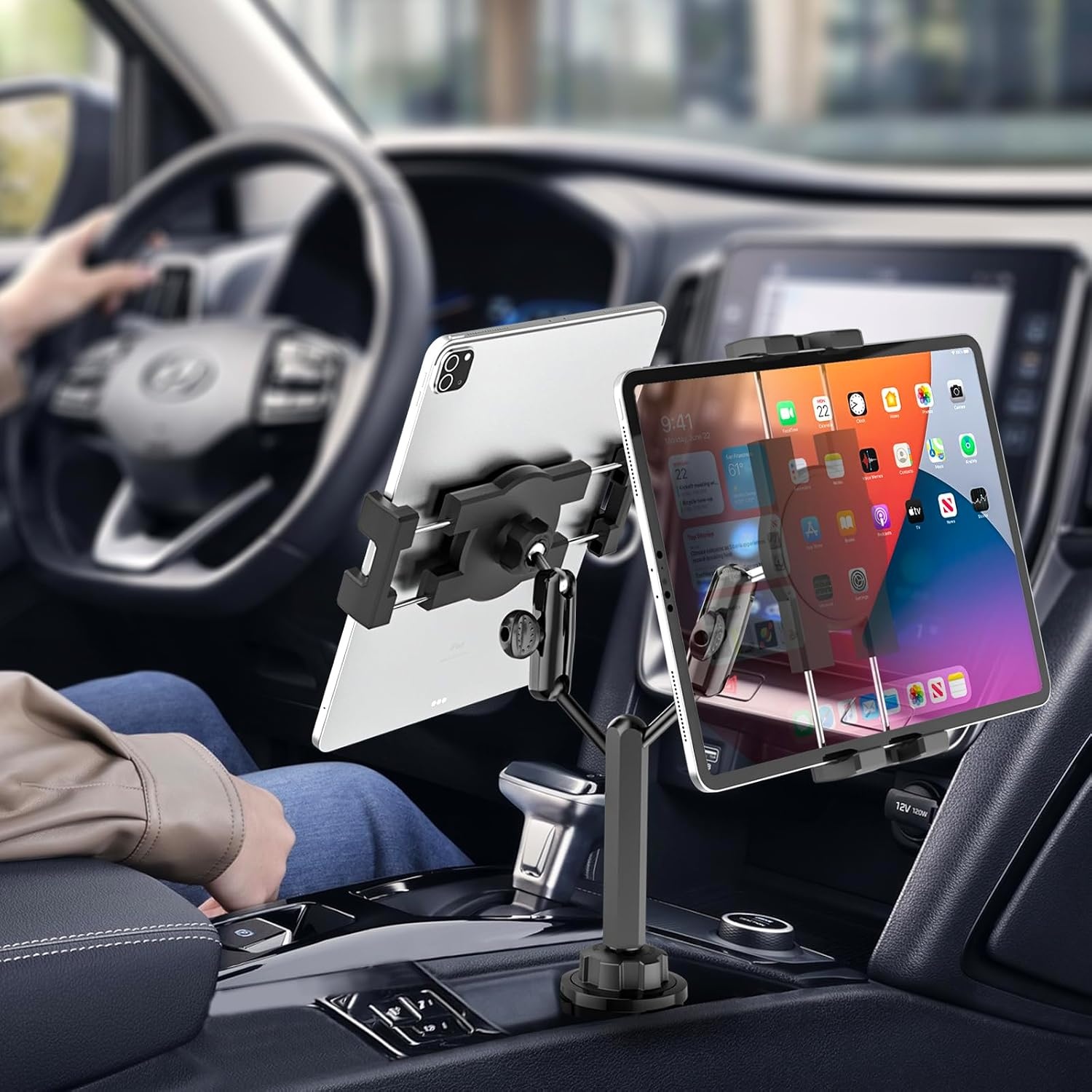 Support double tablette voiture ajustable - Jusqu'à -33% sur l'outlet