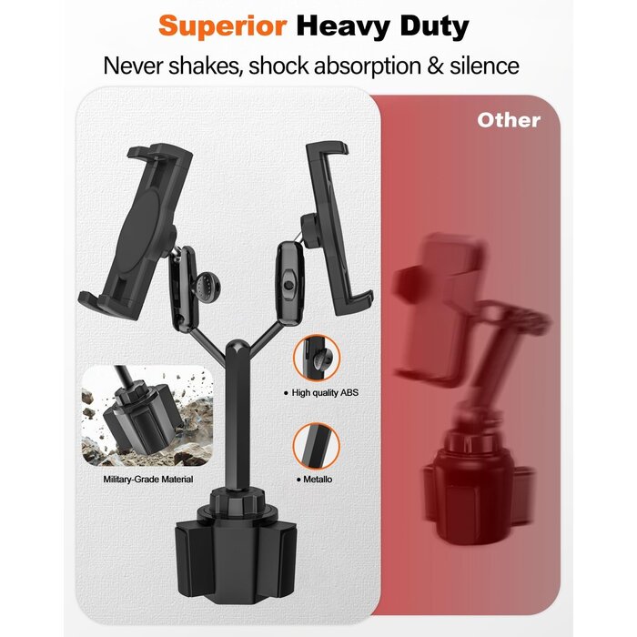 Support double tablette voiture ajustable - Jusqu'à -33% sur l'outlet