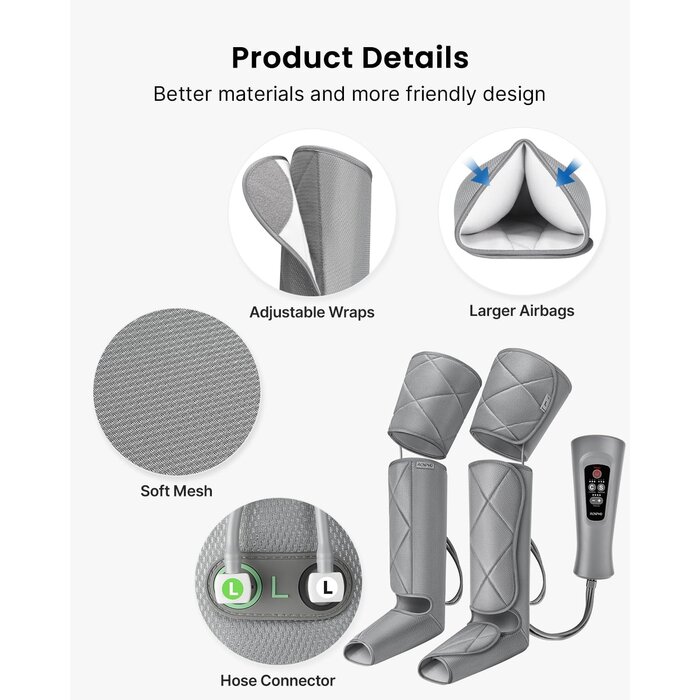 Appareil de massage par compression d'air - 6 modes - Jusqu'à -34% sur l'outlet