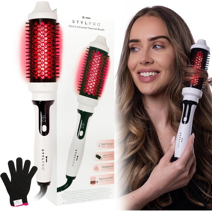Brosse chauffante infrarouge 45mm - Jusqu'à -34% sur votre coiffage