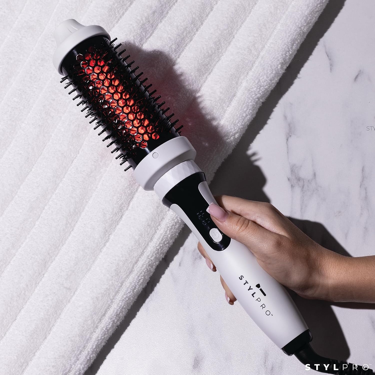 Brosse chauffante infrarouge 45mm - Jusqu'à -34% sur votre coiffage