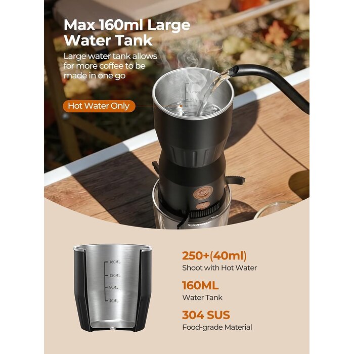 Machine à espresso portable 160 ml : jusqu'à 33% de remise sur notre sélection