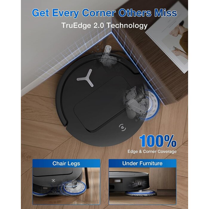 Robot aspirateur laveur ultra-plat 15 000 Pa : Jusqu'à 30% de remise