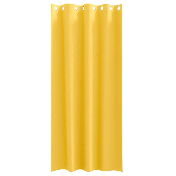 Vidaxl Rideaux Occultants Jaune Moutarde 225x140cm - Jusqu'à -59%