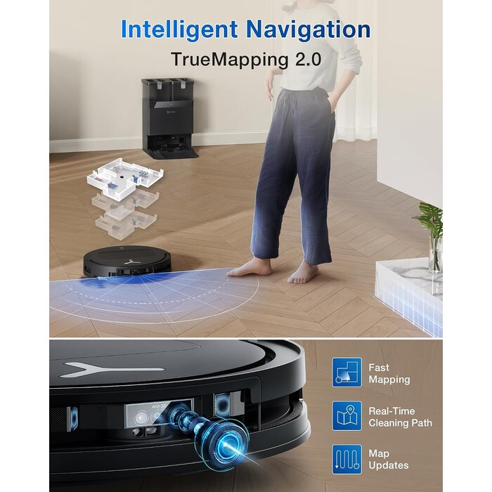 Robot aspirateur et laveur ultra-plat - Jusqu'à 35% de remise
