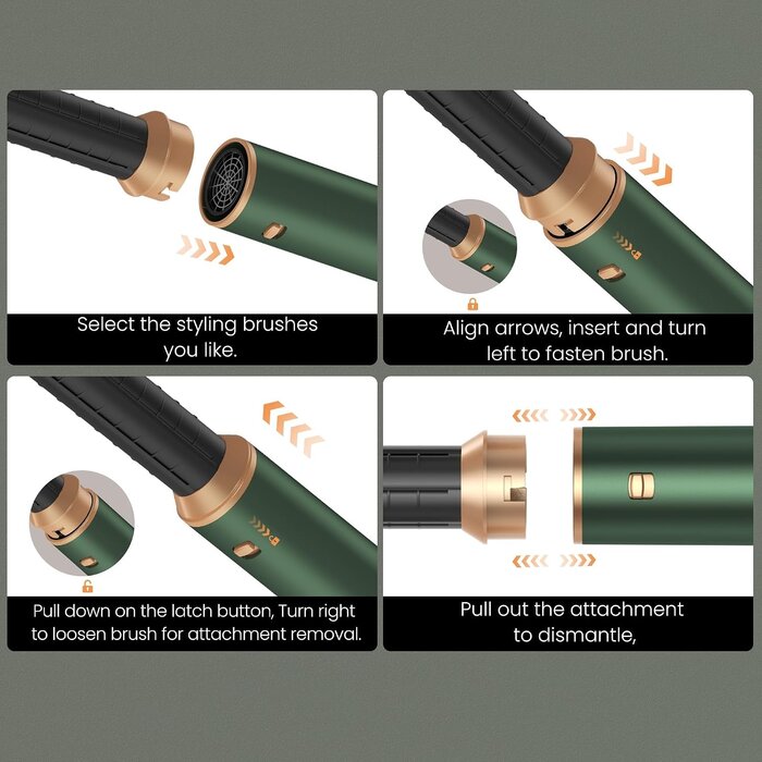 Brosse soufflante 5-en-1 multifonction - Jusqu'à -61% de réduction