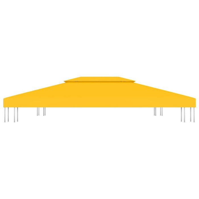 Vidaxl Toiture de tonnelle 4x3m - Jaune - Jusqu'à -56% de remise