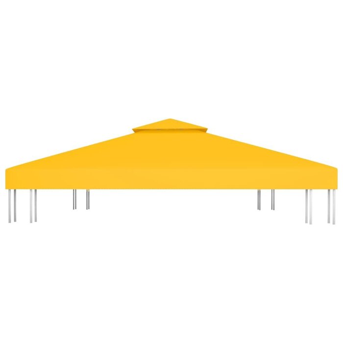 Vidaxl Toiture de tonnelle 4x3m - Jaune - Jusqu'à -56% de remise