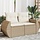 Banquette de jardin 2 places rotin beige - Jusqu'à -35% d'économie