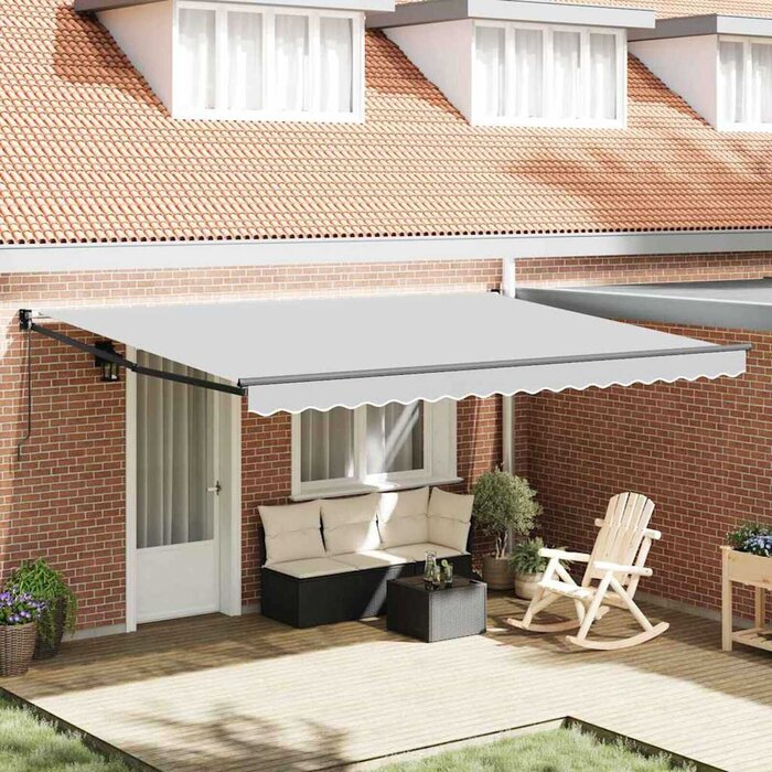 Vidaxl Store banne manuel 3,5 x 2,5 m - Anthracite - Jusqu'à 35% de remise