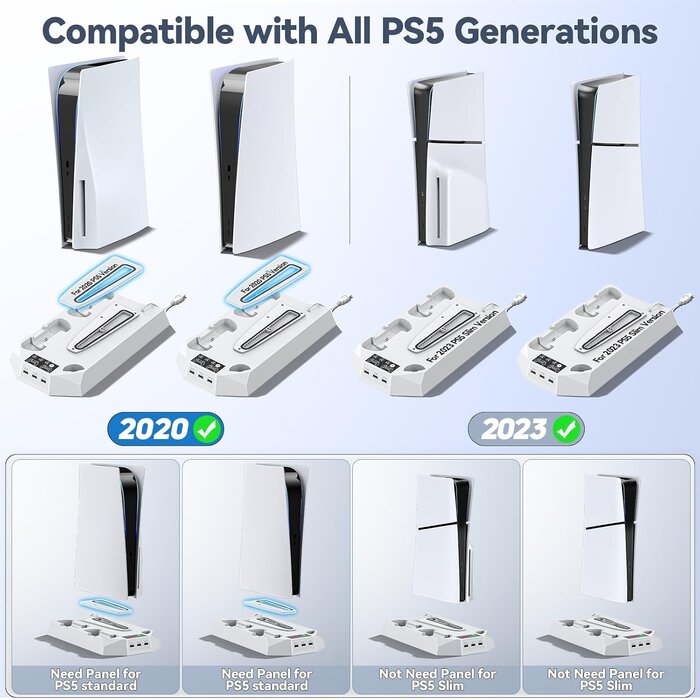 Station Tout-en-Un PS5 / Slim / Pro : Refroidissement et Charge jusqu'à -33%