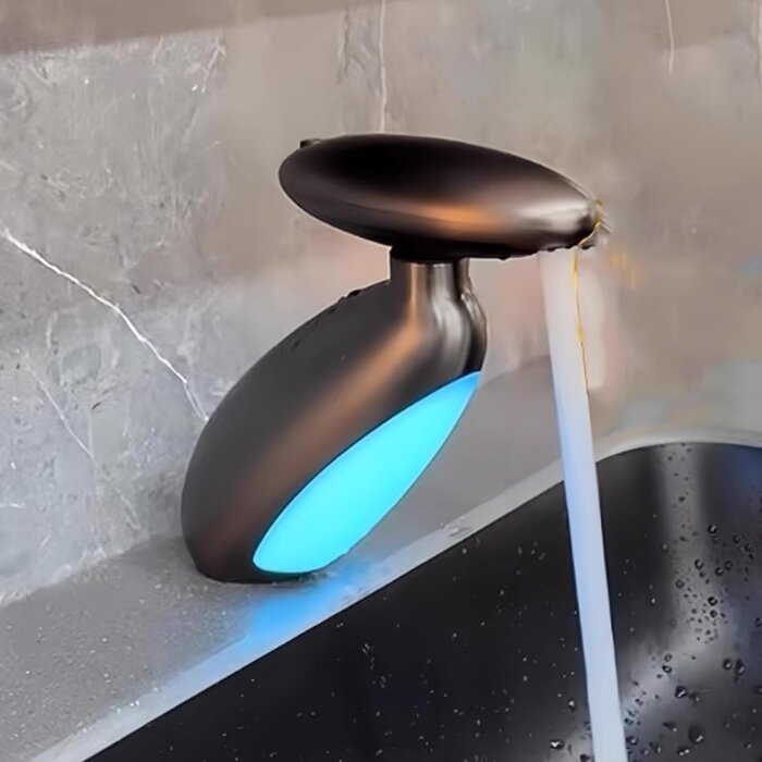 Mitigeur Noir Mat LED avec Douchette 4 Modes - Jusqu'à 34% de remise