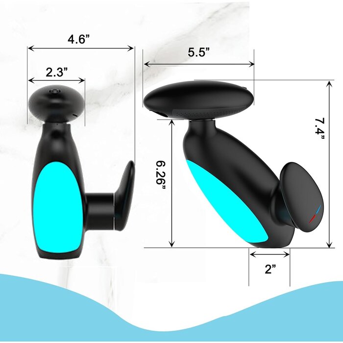 Mitigeur de lavabo LED avec douchette - Noir - Jusqu'à 34% de remise