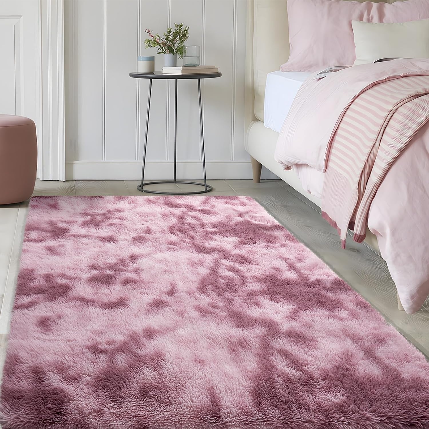 Tapis shaggy gris foncé 140x200cm : douceur et style avec jusqu'à 33% de remise