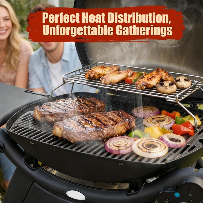 Grille de maintien au chaud pour barbecue - Acier inoxydable - Jusqu'à 32%