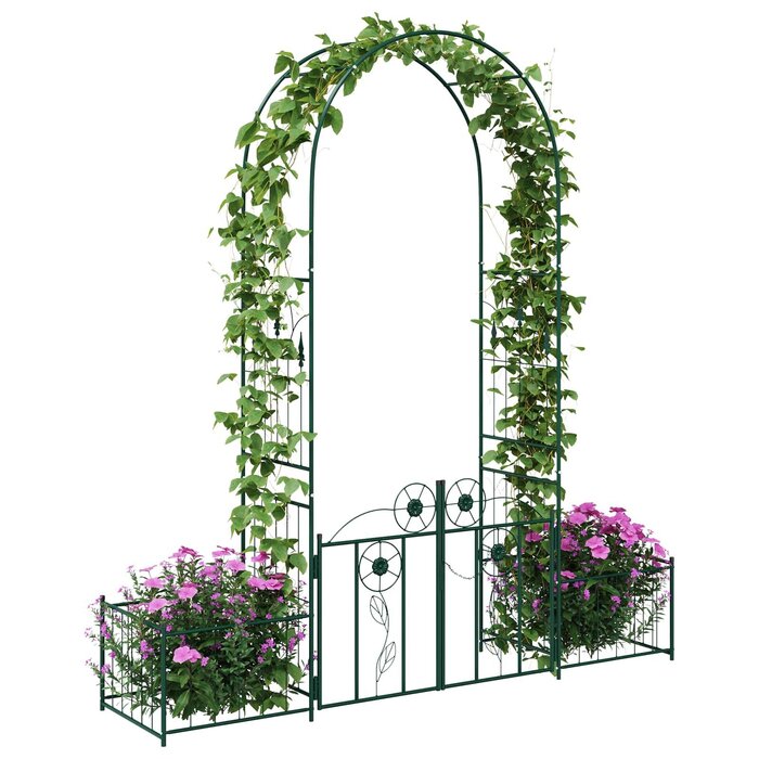 Vidaxl Arche de jardin en métal vert - Jusqu'à -34% sur votre aménagement extérieur
