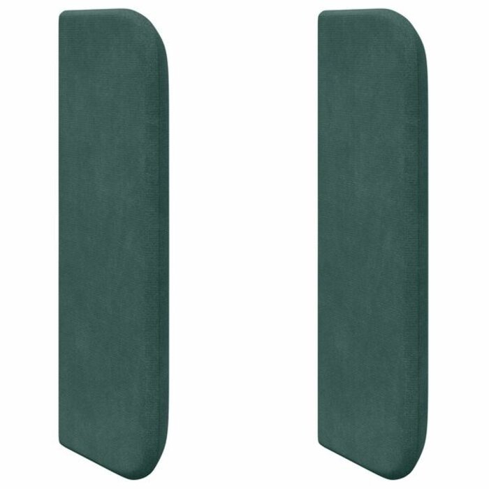 Vidaxl Tête de lit avec oreilles velours vert - Jusqu'à -27% sur l'Outlet