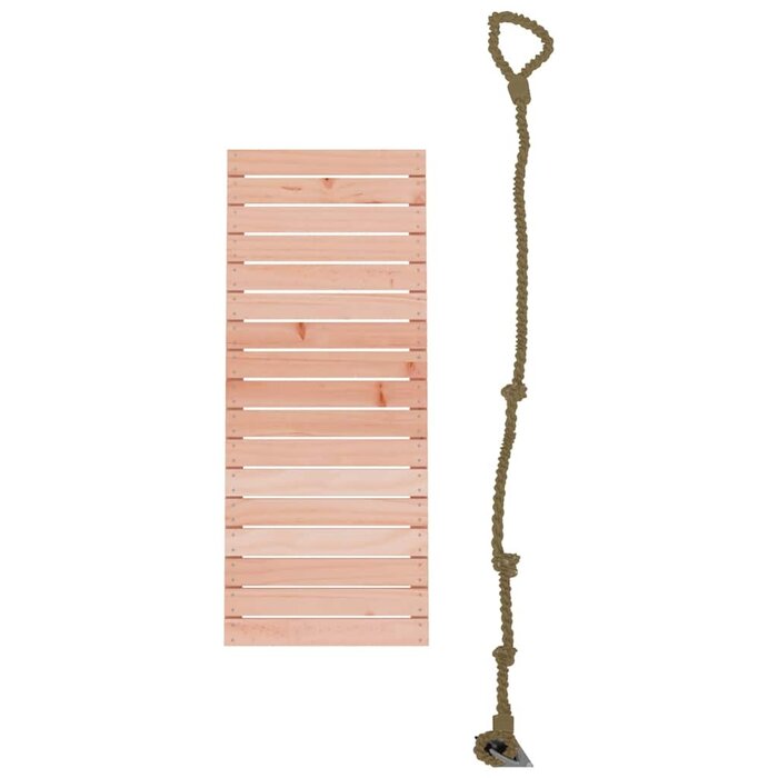 Vidaxl Mur d'escalade en bois avec corde pour enfants - Jusqu'à 32% de remise