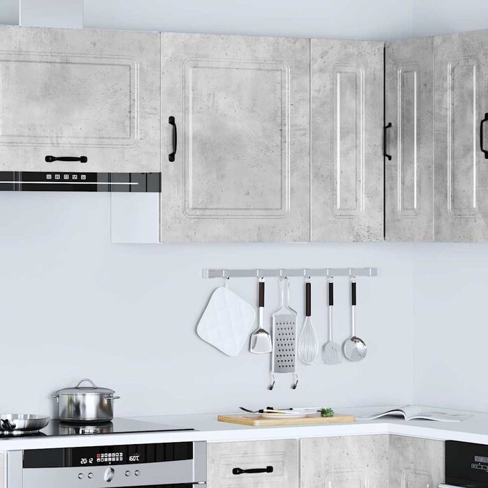 Vidaxl Meuble de cuisine mural Kalmar gris béton - Jusqu'à -33% sur l'outlet